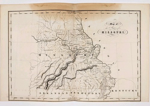 Mappa missouri 1832 - mappa, originale