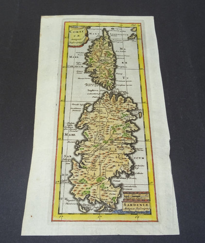 Antica mappa della sardegna - mappa,