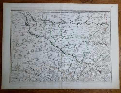 Rara antica mappa storica - , anni