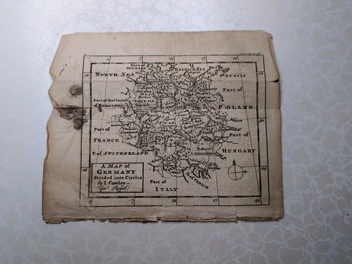 Antica mappa originale 1767 - , j